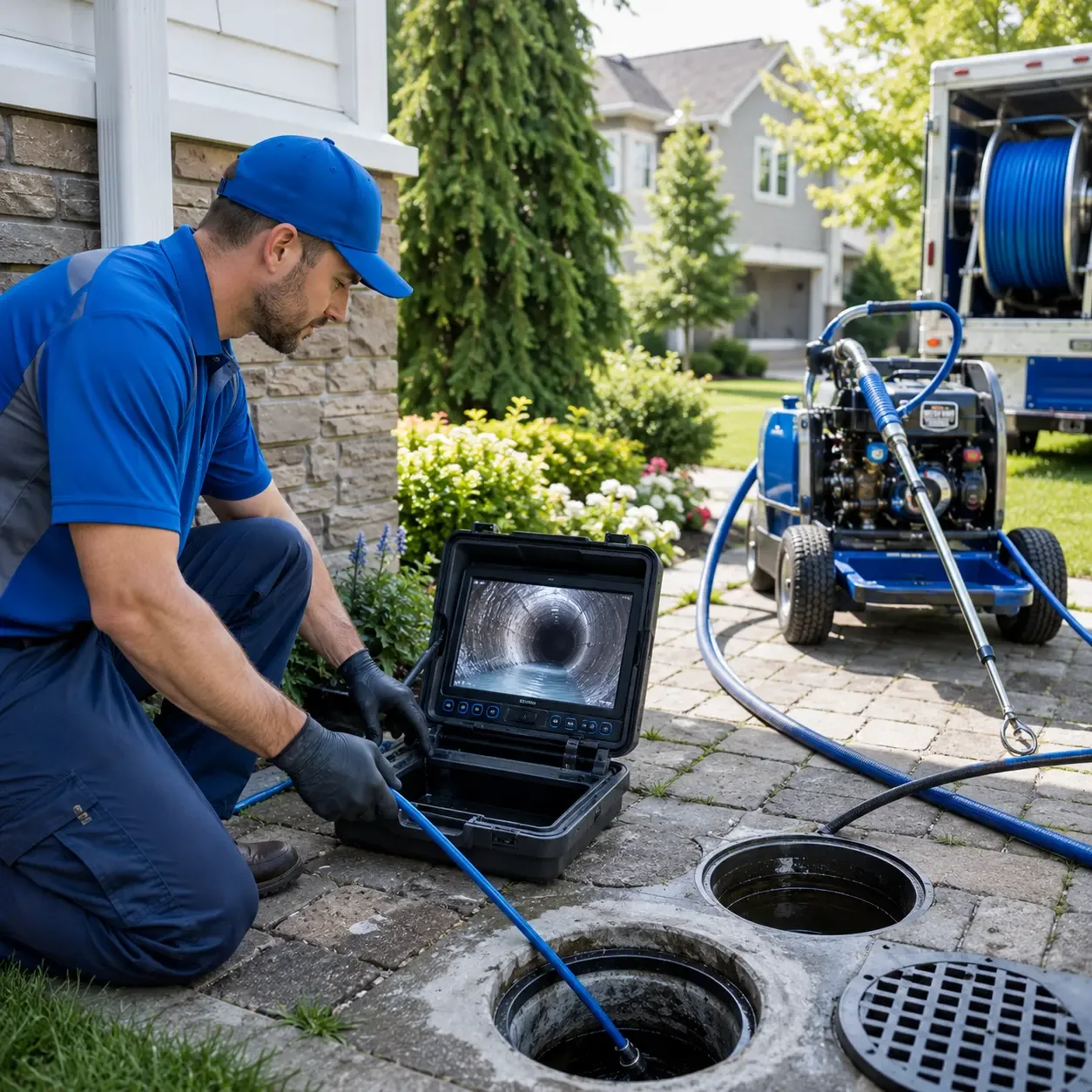 Outdoor drain cleaning professionals serving Saranac, MI