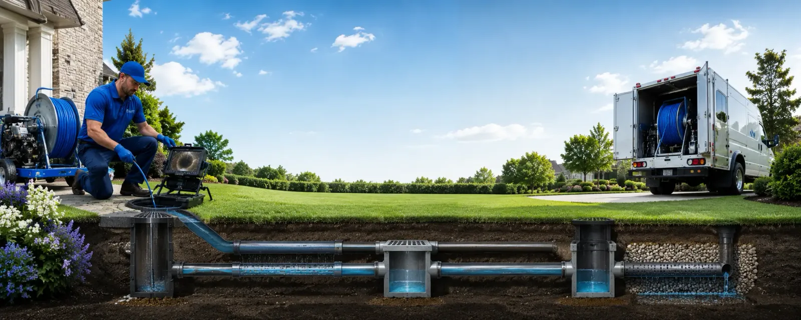 Outdoor drain cleaning information for Saranac, MI
